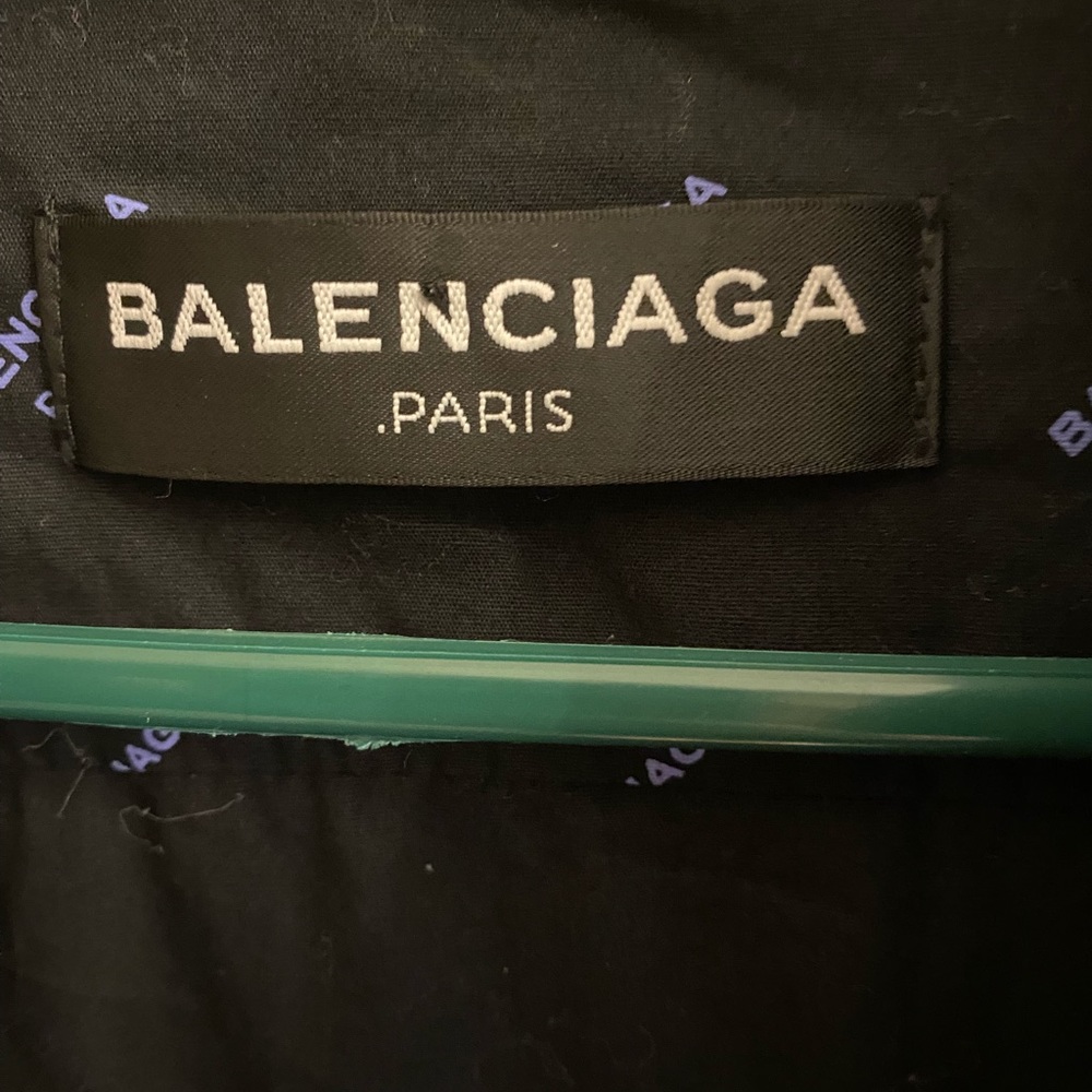 Balenciaga Black and Blue Dress Shirt - Picture 2 of 5
